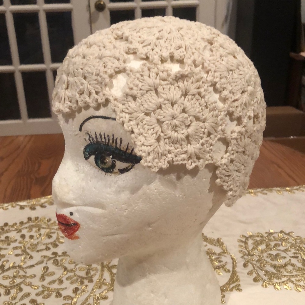 Sweet little crochet lace hat